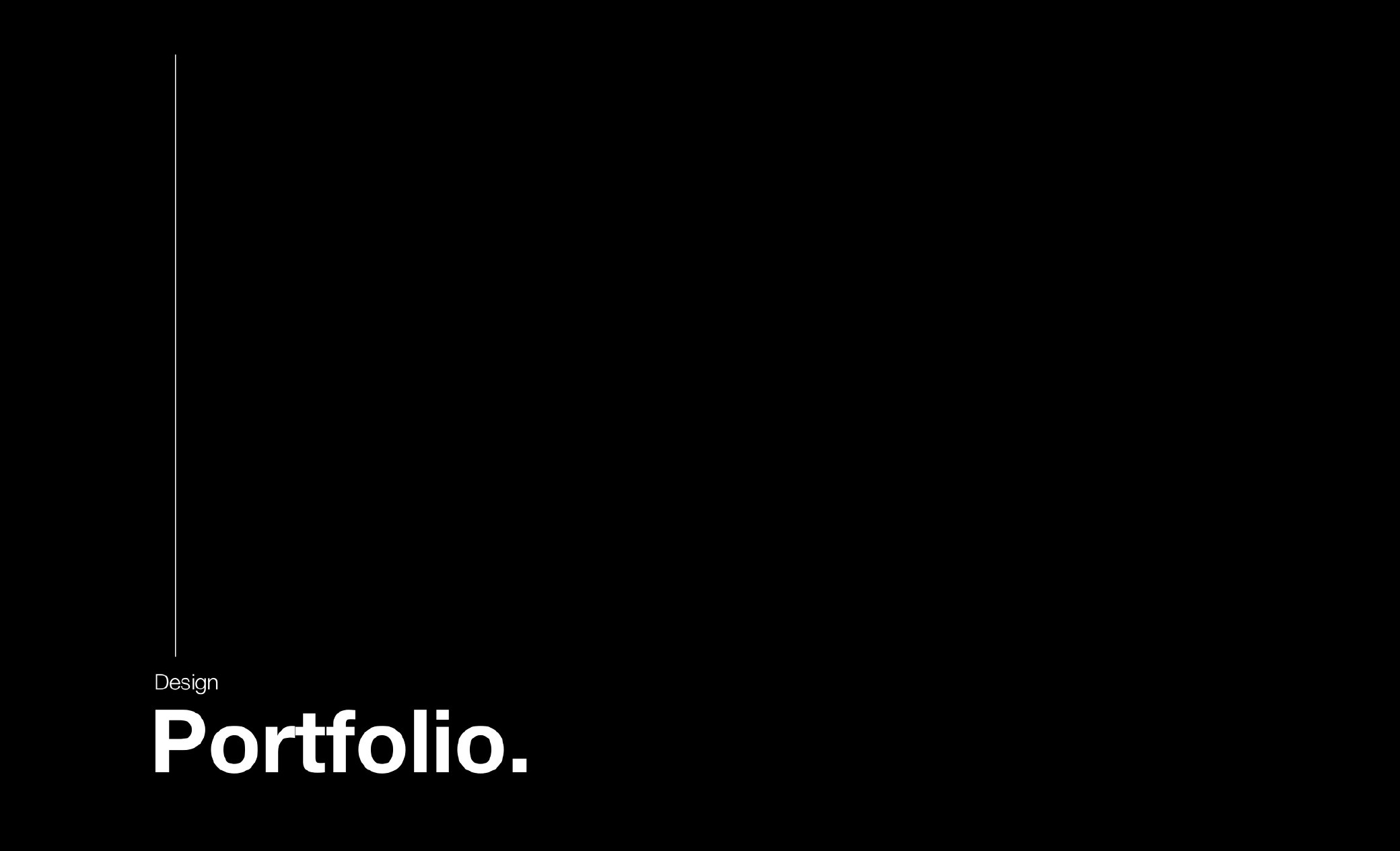 Black Design Portfolio cover from Priya Rawal’s DailyObjects archive
